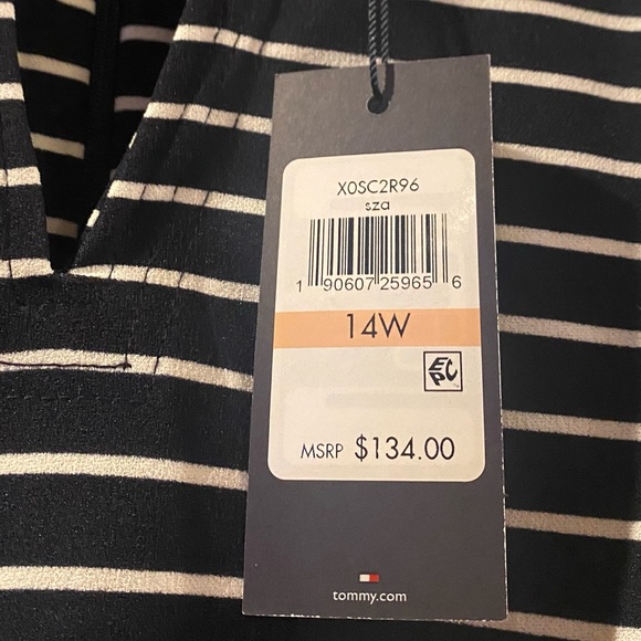 Tommy Hilfiger Plus Nautical Stripe Dress SIZE 14 - Picture 5 of 8